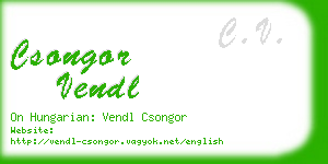 csongor vendl business card